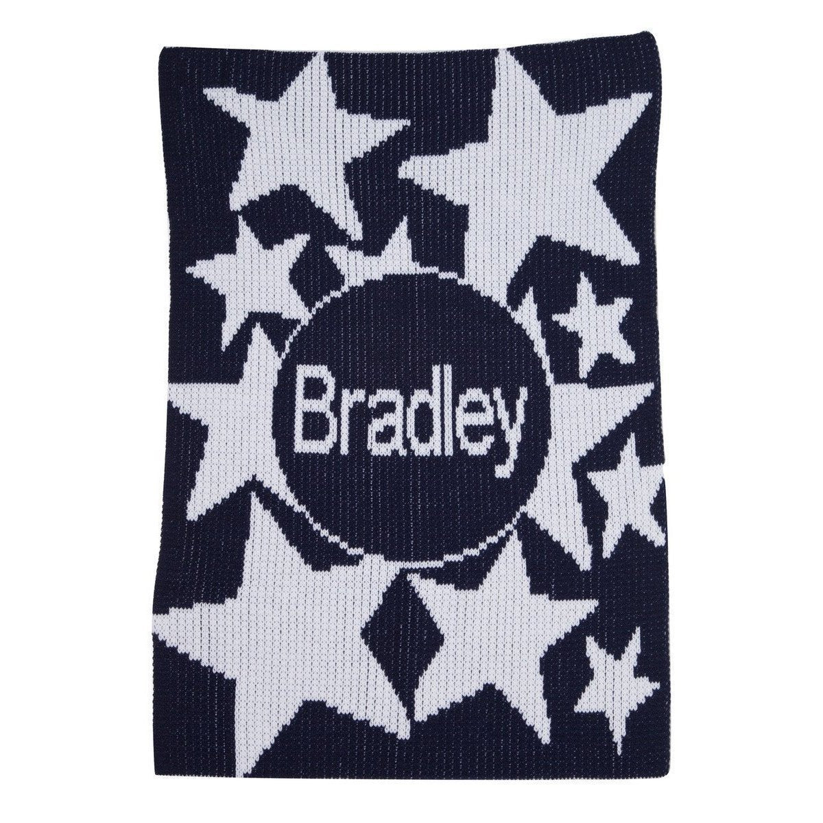Shooting Stars & Name Personalized Stroller Blanket or Baby Blanket-Blankets-Jack and Jill Boutique