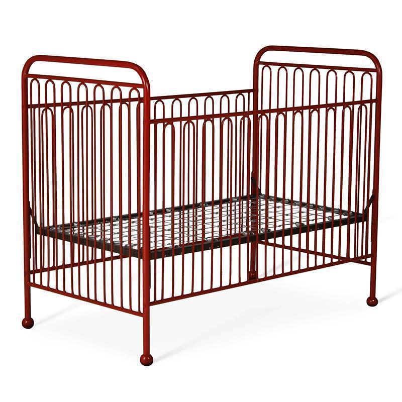Simple Stationary Crib in Solid Iron-Cribs-Jack and Jill Boutique