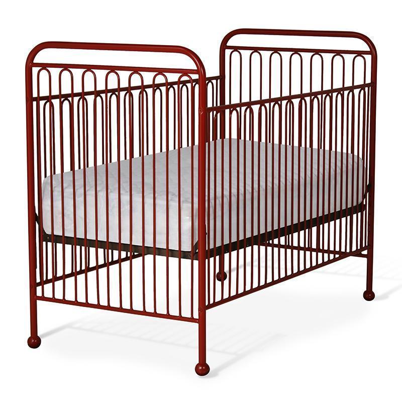 Simple Stationary Crib in Solid Iron-Cribs-Jack and Jill Boutique