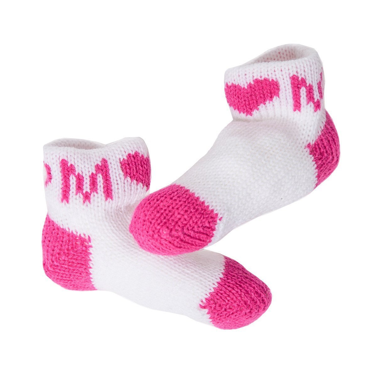 Single Heart & Initial Personalized Booties-Booties-Jack and Jill Boutique