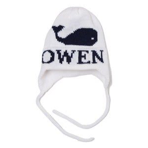 Single Whale Personalized Knit Hat-Hats-Jack and Jill Boutique