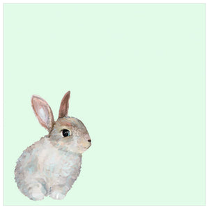 Sitting White Bunny Wall Art-Wall Art-Jack and Jill Boutique
