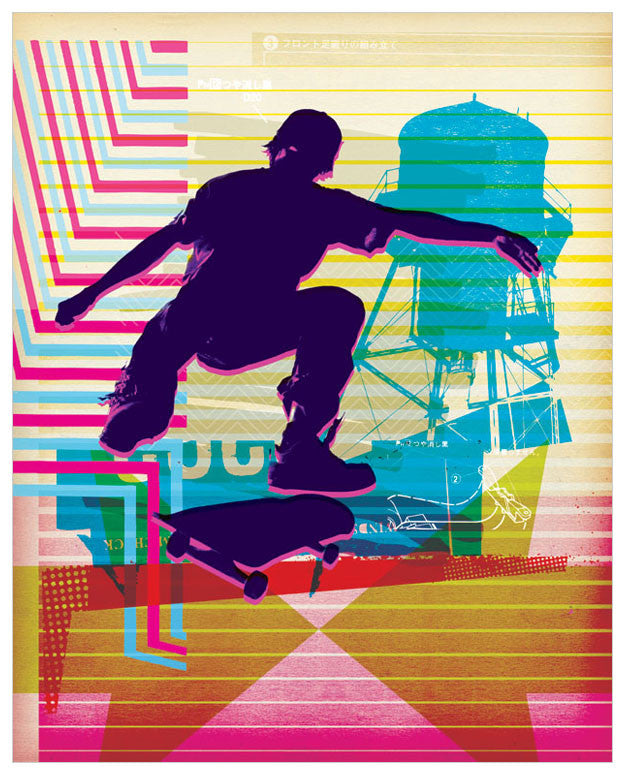 Skate Heist Neon Wall Art-Wall Art-Jack and Jill Boutique