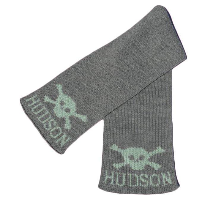 Skull & Crossbones Personalized Knit Scarf-Scarves-Default-Jack and Jill Boutique