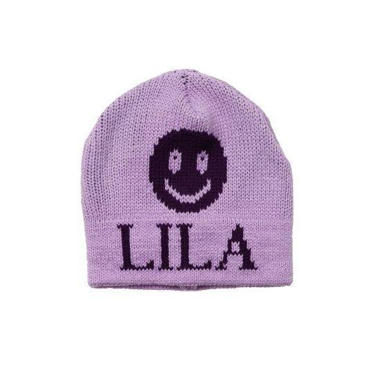 Smiley Face Personalized Knit Hat-Hats-Jack and Jill Boutique