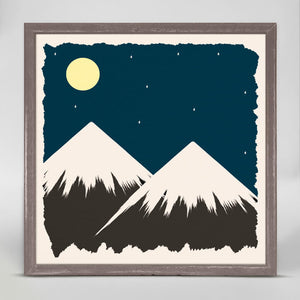 Snowcapped Mountains - Mini Framed Canvas-Mini Framed Canvas-Jack and Jill Boutique