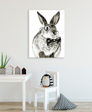 Society Animals - Reuben Rabbit Wall Art-Wall Art-Jack and Jill Boutique