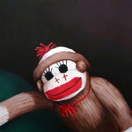 Sock Monkey | Canvas Wall Art-Canvas Wall Art-Jack and Jill Boutique