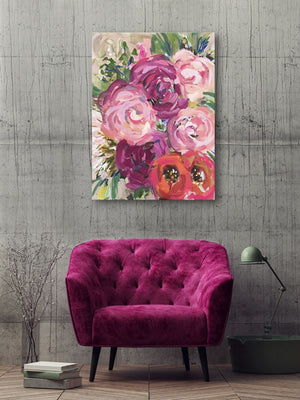 Soft Flowers Wall Art-Wall Art-Jack and Jill Boutique