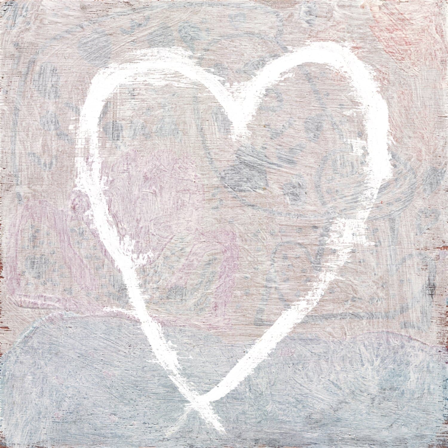 Art Print - White Heart-Art Print-12" x 12"-Gallery Wrap-Jack and Jill Boutique