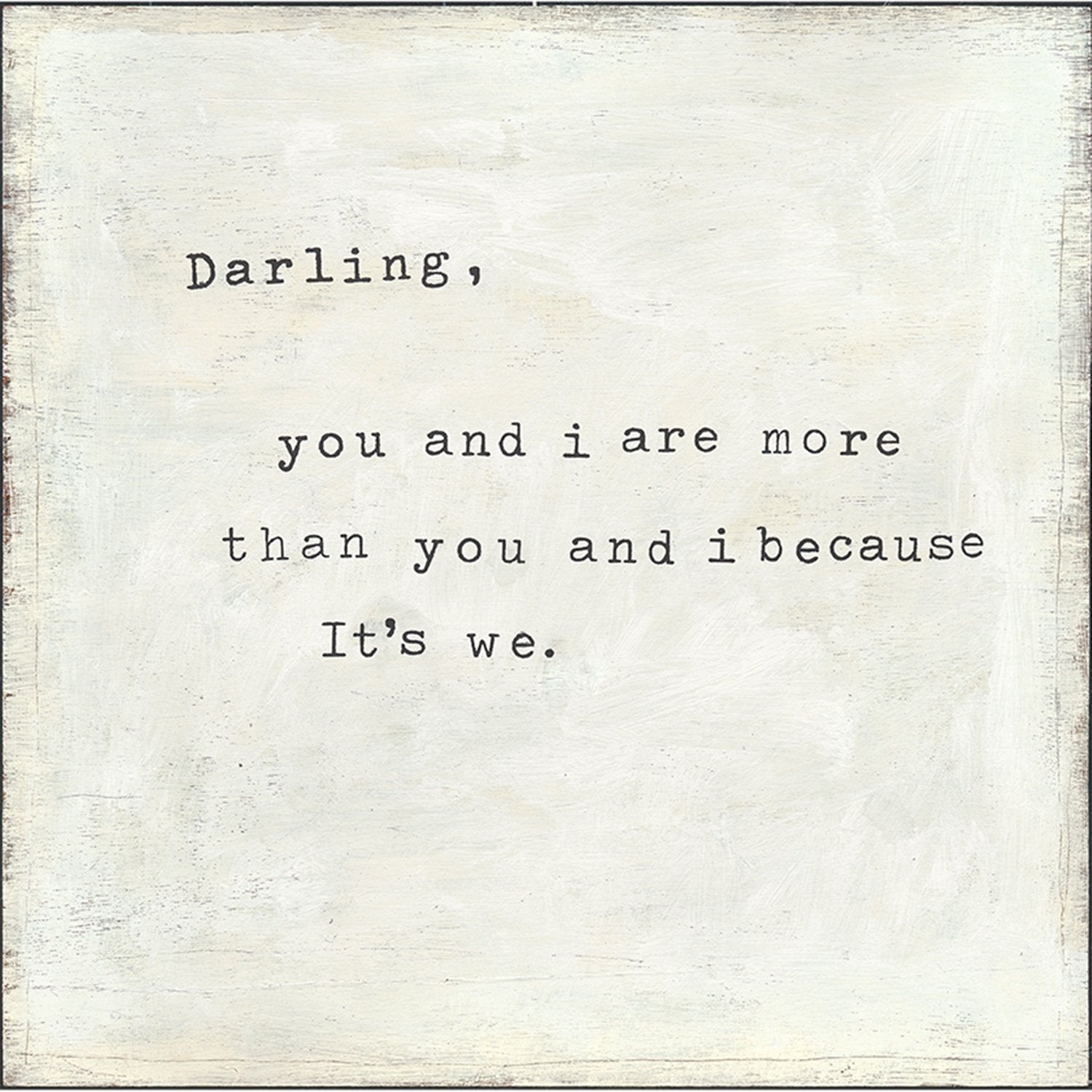 ART PRINT - DARLING YOU AND I-Art Print-Gallery Wrap - 24" x 24"-Jack and Jill Boutique