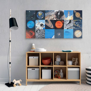Space Exploration Wall Art-Wall Art-48x24 Canvas-Jack and Jill Boutique