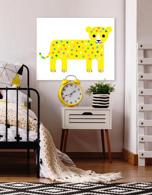 Spotted Yellow Leopard Wall Art-Wall Art-Jack and Jill Boutique