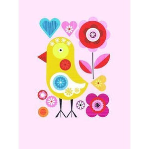 Spring Chicken on Pink | Canvas Wall Art-Canvas Wall Art-Jack and Jill Boutique