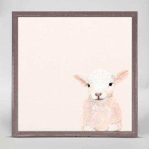 Spring Lamb - Mini Framed Canvas-Mini Framed Canvas-Jack and Jill Boutique