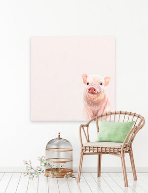Spring Piglet Wall Art-Wall Art-Jack and Jill Boutique
