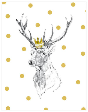 Stag Portrait Wall Art-Wall Art-Jack and Jill Boutique
