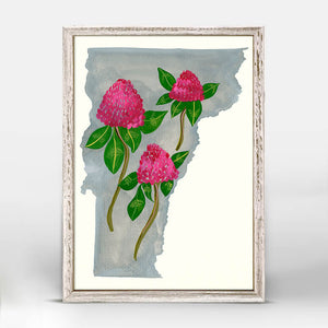 State Flowers - Vermont Mini Framed Canvas-Mini Framed Canvas-Jack and Jill Boutique