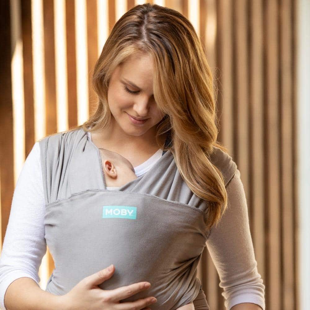 Moby Wrap Classic Baby Carrier-Baby Carrier-Stone Grey-Jack and Jill Boutique