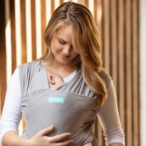 Moby Wrap Classic Baby Carrier-Baby Carrier-Stone Grey-Jack and Jill Boutique