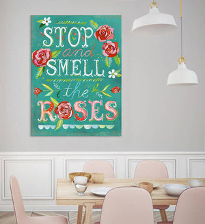 Stop and Smell the Roses Wall Art-Wall Art-Jack and Jill Boutique