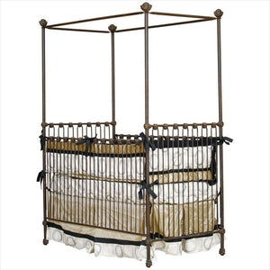 Straight Canopy Stationary Crib-Crib-Jack and Jill Boutique