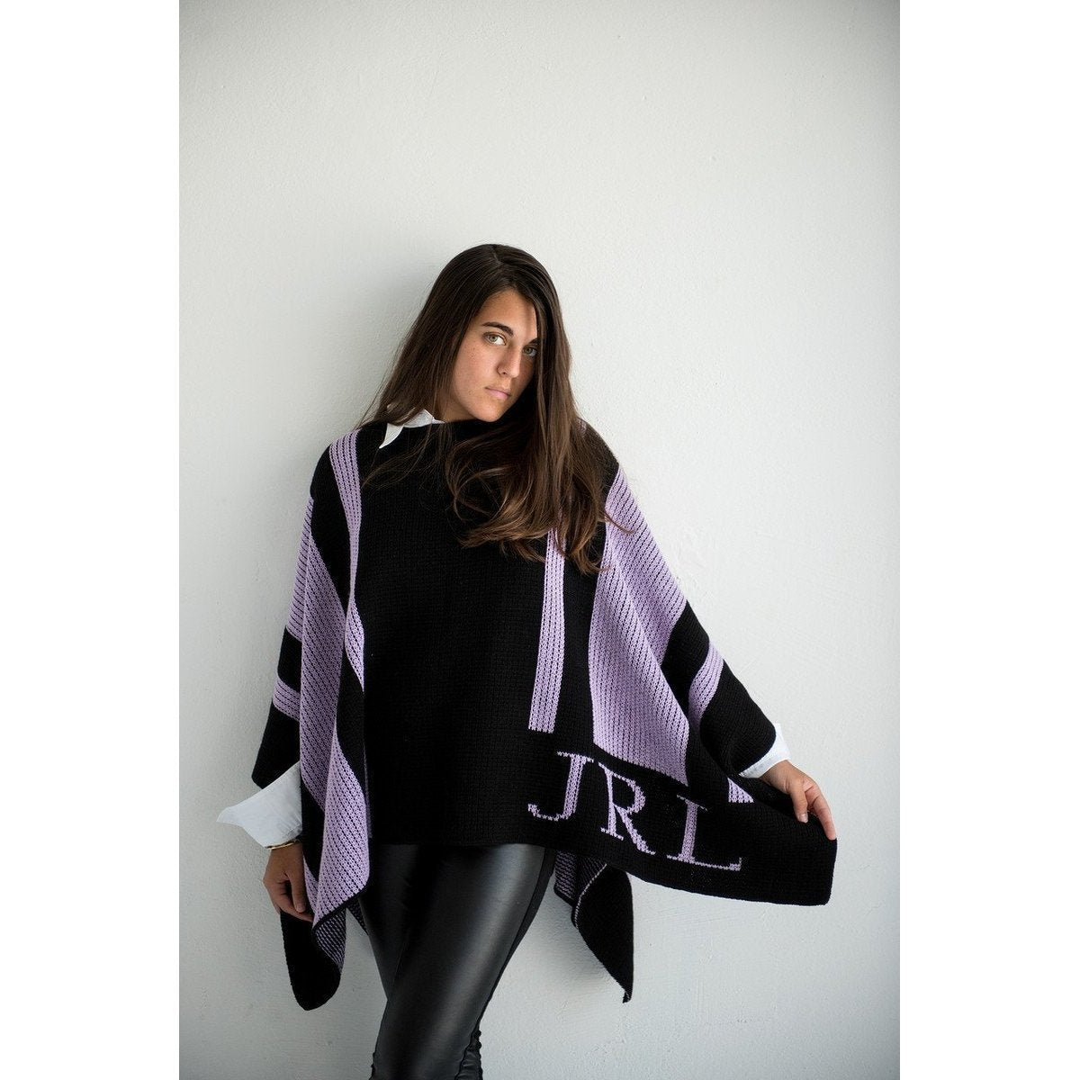 Striped Personalized Blanket Poncho-Poncho-Jack and Jill Boutique