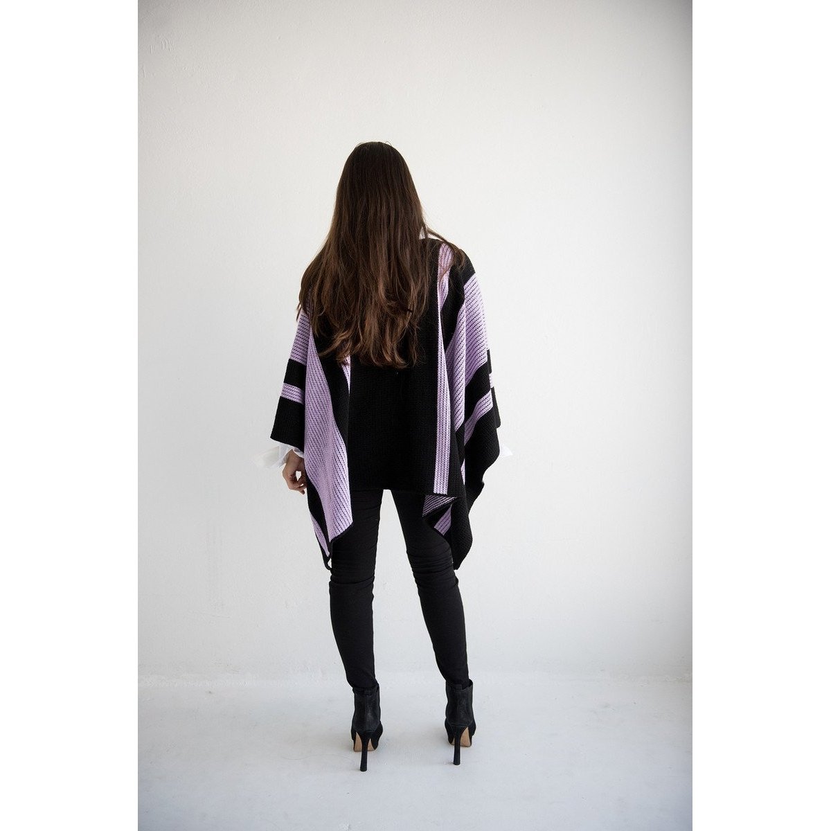 Striped Personalized Blanket Poncho-Poncho-Jack and Jill Boutique