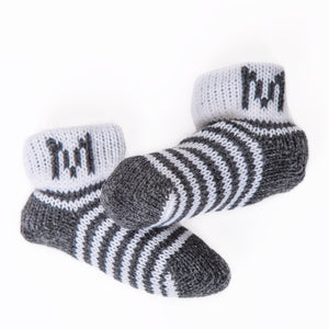 Stripes & Initial Personalized Booties-Booties-Jack and Jill Boutique