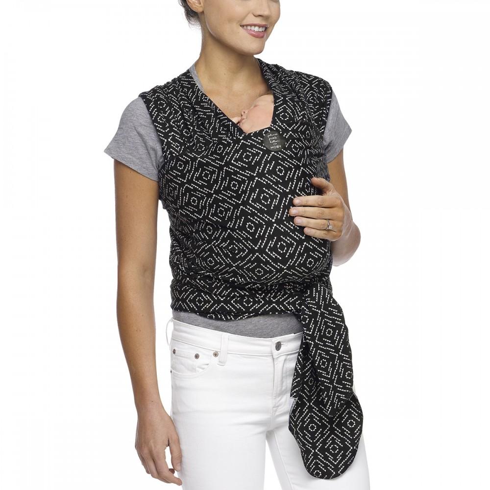 Moby wrap black and white discount