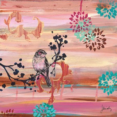Sunset Bird on Branch | Canvas Wall Art-Canvas Wall Art-Jack and Jill Boutique