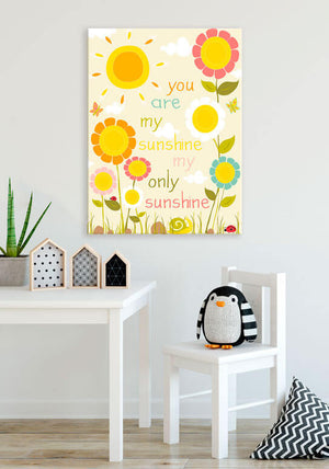 Sunshine Flowers Wall Art-Wall Art-Jack and Jill Boutique