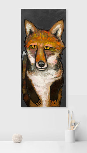 Super Fox On Grey Wall Art-Wall Art-Jack and Jill Boutique