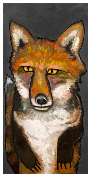Super Fox On Grey Wall Art-Wall Art-Jack and Jill Boutique