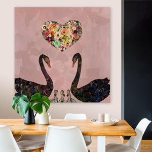 Swan Love Wall Art-Wall Art-Jack and Jill Boutique
