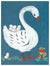 Swan With Babies Wall Art-Wall Art-Jack and Jill Boutique