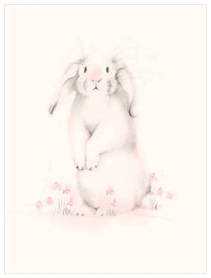 Sweet Blush Animals - Standing Bunny Wall Art-Wall Art-Jack and Jill Boutique