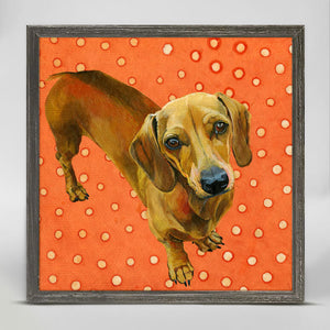 Sweetie Dog Mini Framed Canvas-Mini Framed Canvas-Jack and Jill Boutique