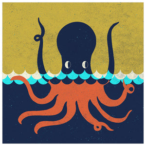 Swim Along Octopus Wall Art-Wall Art-Jack and Jill Boutique