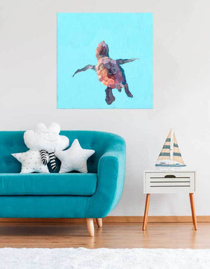 Swimming Baby Turtle 1 Wall Art-Wall Art-Jack and Jill Boutique