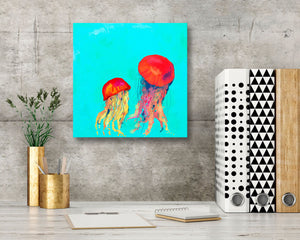 Swimming Jellyfish Wall Art-Wall Art-Jack and Jill Boutique