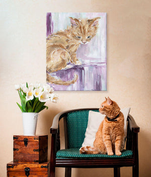 Tabby Cat Wall Art-Wall Art-Jack and Jill Boutique