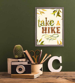 Take A Hike - Outdoorsy Mini Framed Canvas-Mini Framed Canvas-Jack and Jill Boutique
