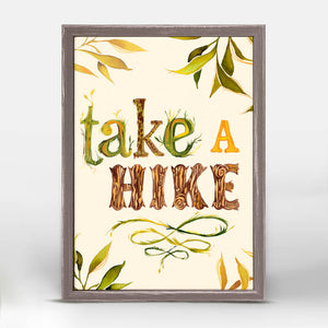 Take A Hike - Outdoorsy Mini Framed Canvas-Mini Framed Canvas-Jack and Jill Boutique