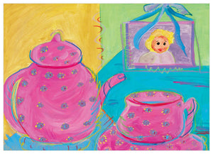 Tea Time Wall Art-Wall Art-14x10 Canvas-Jack and Jill Boutique