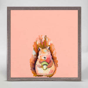 Thankful Squirrel Mini Framed Canvas-Mini Framed Canvas-Jack and Jill Boutique