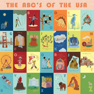The ABC's of the USA | Canvas Wall Art-Canvas Wall Art-Jack and Jill Boutique
