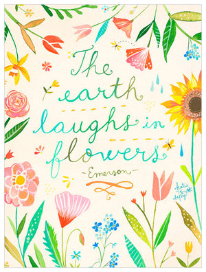 The Earth Laughs in Flowers Wall Art-Wall Art-Jack and Jill Boutique