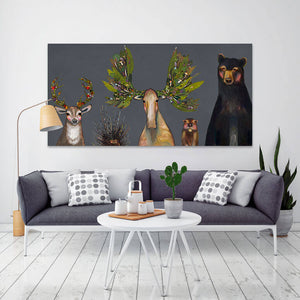 The Forest Five - Charcoal Wall Art-Wall Art-Jack and Jill Boutique