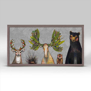 The Forest Five - Floral Mini Framed Canvas-Mini Framed Canvas-Jack and Jill Boutique
